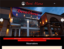 Tablet Screenshot of benihanamontreal.com